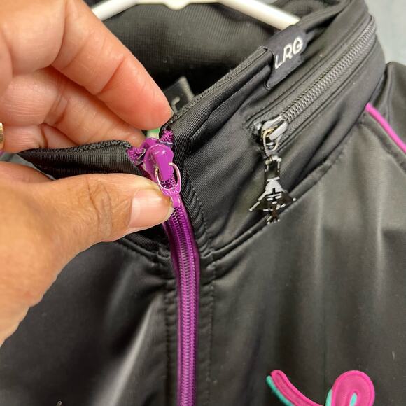 LRG Lifted Research Group Full Zip Jacket Streetwear 90's Track Mock Neck NN-06 - Picture 13 of 16